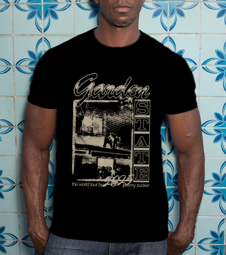 Garden State 2025 Jeremy Zucker World Tour Dates Photo T-Shirt