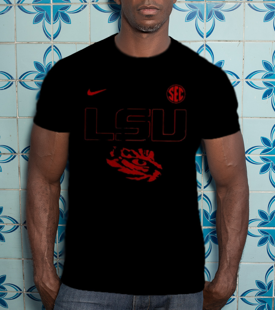 LSU Tigers Stranger Things SEC Championship Collaboration Nike T-Shirt