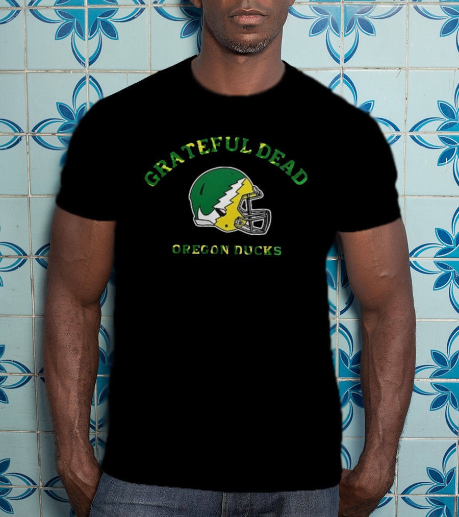 Grateful Dead Oregon Ducks Helmet Collaboration T-Shirt