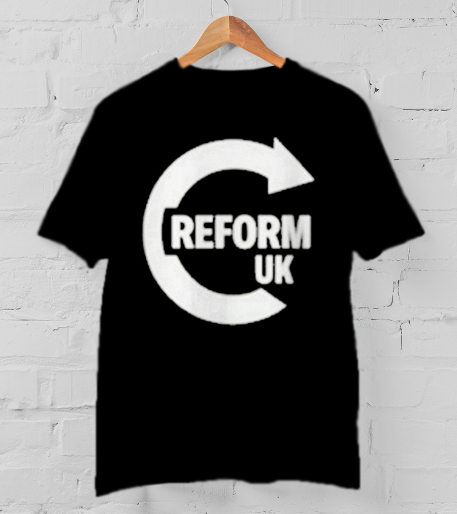 Reform UK Paul Doyle Political Symbol Arrow Circular Icon T-Shirt