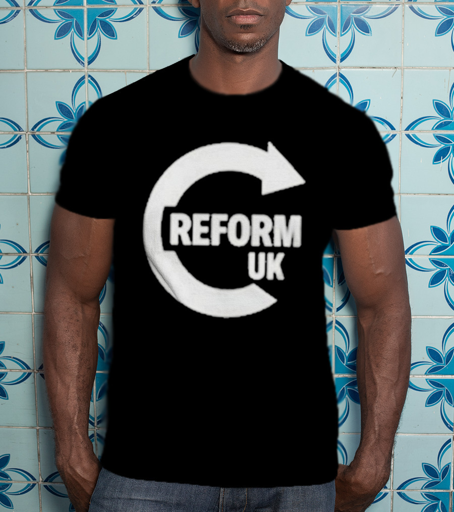 Reform UK Paul Doyle Political Symbol Arrow Circular Icon T-Shirt