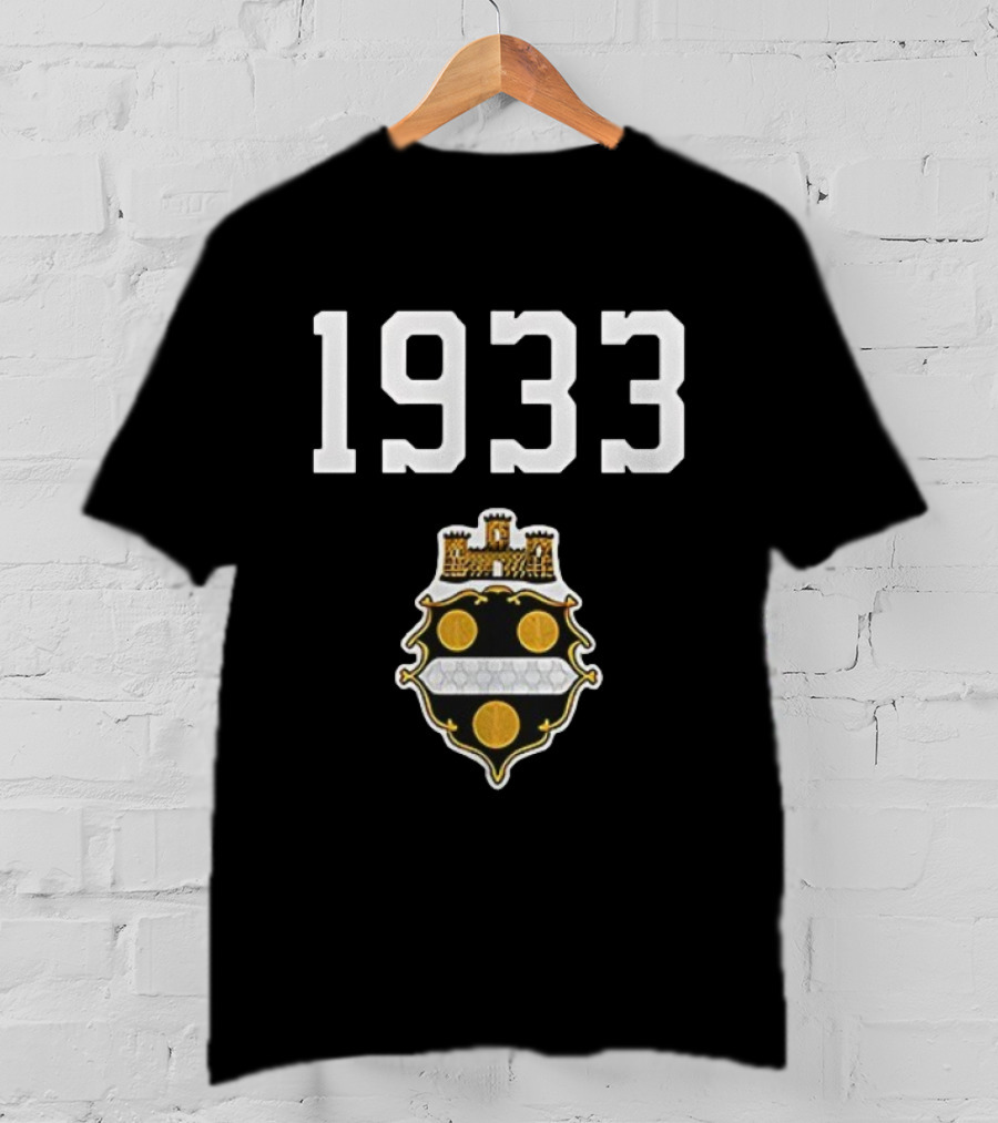 Pittsburgh Steelers 1933 Heritage Emblem With Classic Crest T-Shirt