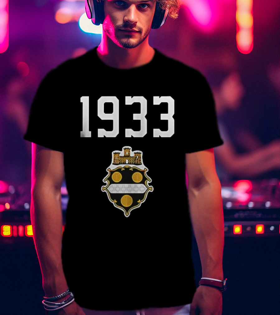 Pittsburgh Steelers 1933 Heritage Emblem With Classic Crest T-Shirt