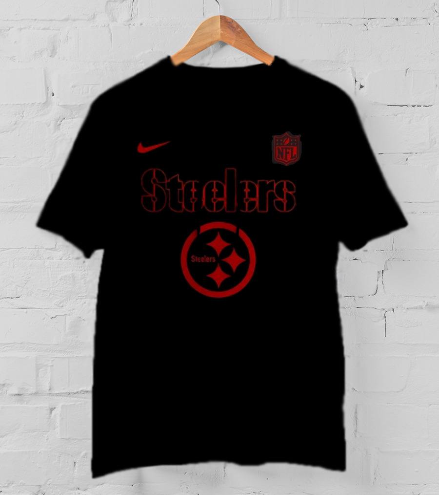 Pittsburgh Steelers Stranger Things NFL Licensed Collaboration Nike Edition T-Shirt