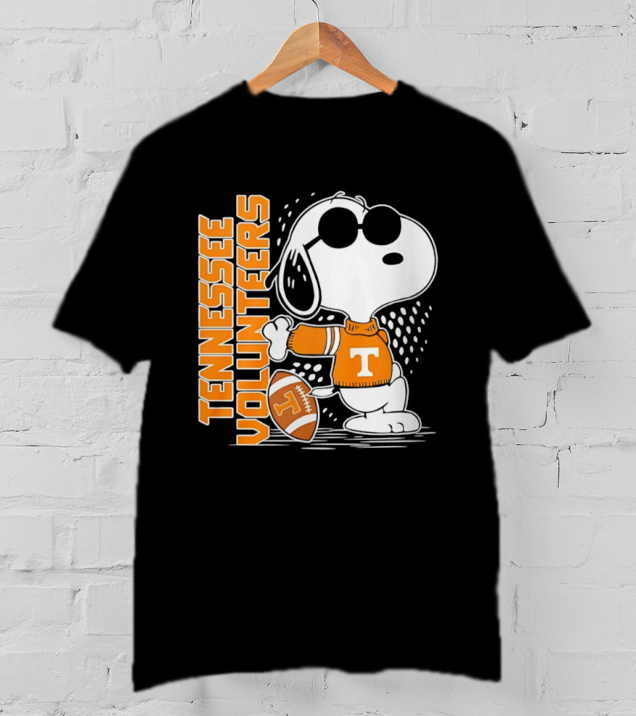 Snoopy Joe Cool Tennessee Volunteers Football Merchandise T-Shirt