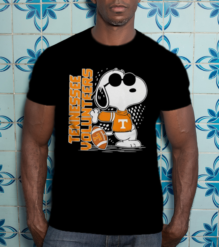 Snoopy Joe Cool Tennessee Volunteers Football Merchandise T-Shirt