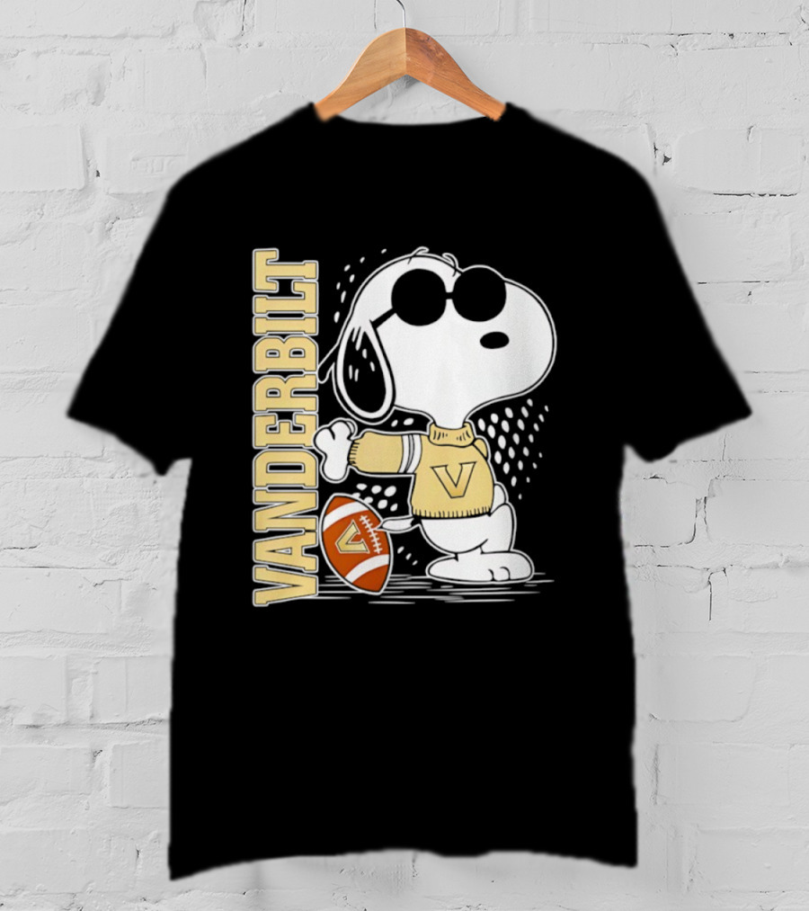 Snoopy Joe Cool Vanderbilt Commodores Football Merchandise Ornament T-Shirt