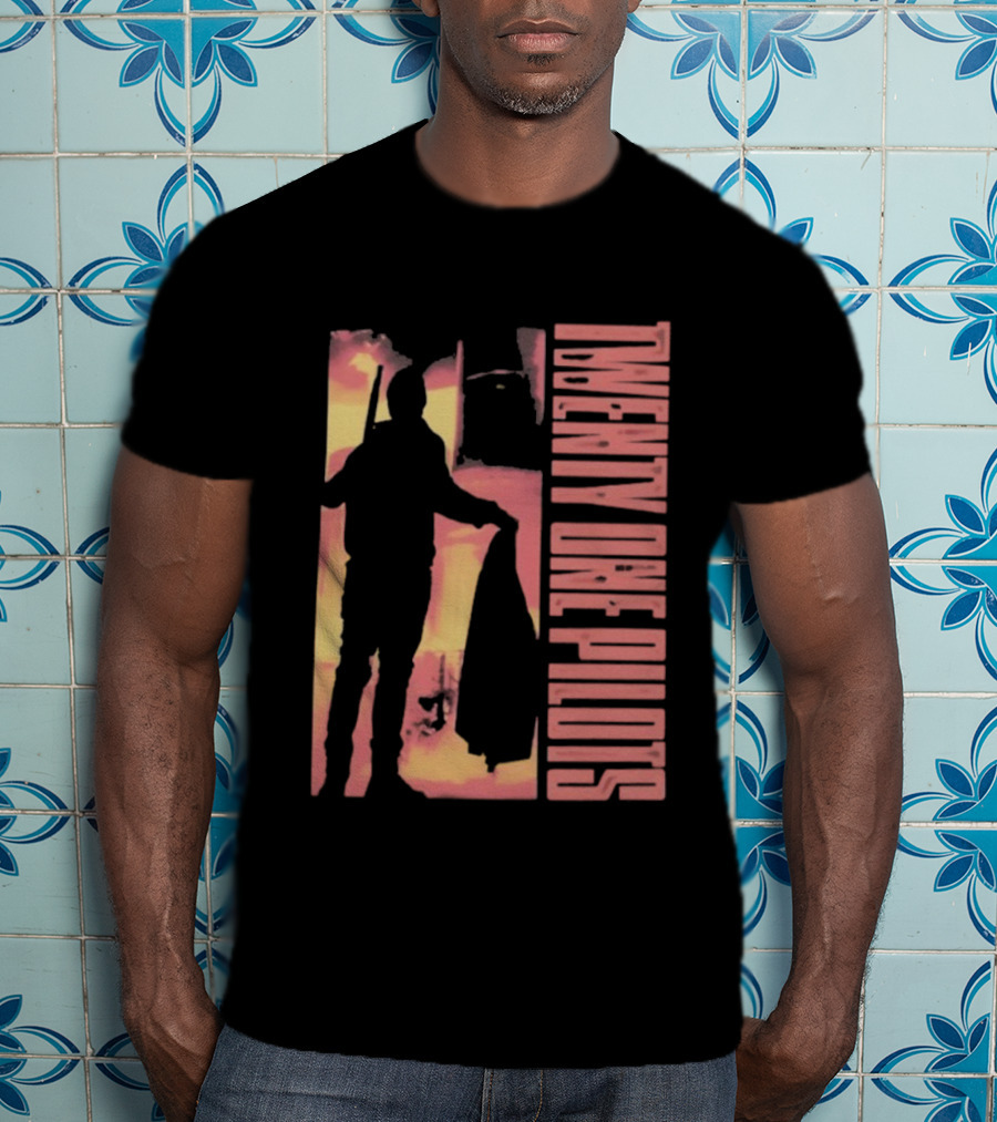 Twenty One Pilots Torchbearer Silhouette Fire Background T-Shirt
