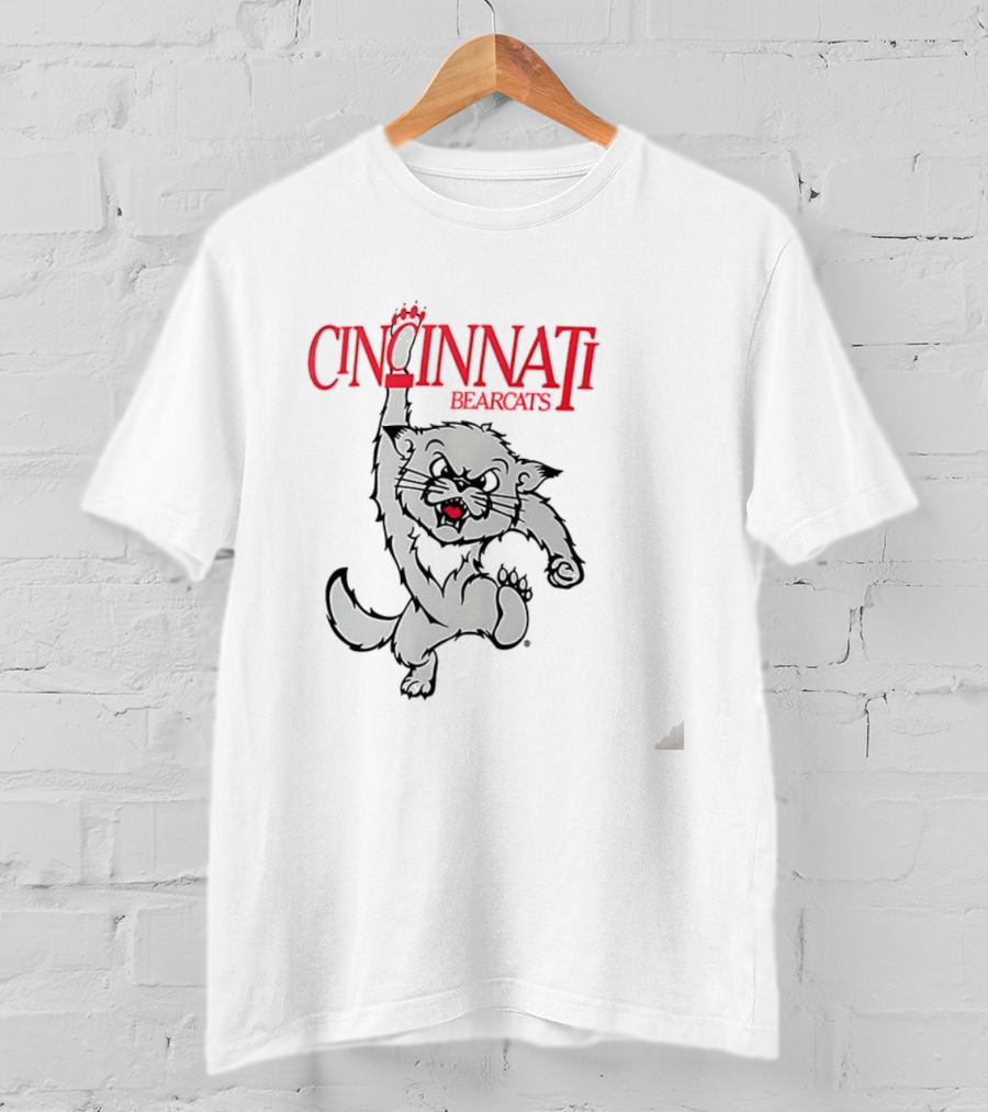 Cincinnati Bearcats Mascot Classic đỏ Trắng T-Shirt