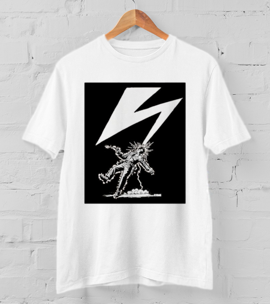 Krime Babylon Lightning Bolt Struck Punk Figures Compilation T-Shirt