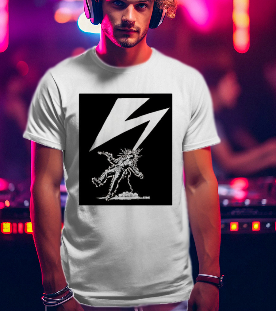 Krime Babylon Lightning Bolt Struck Punk Figures Compilation T-Shirt