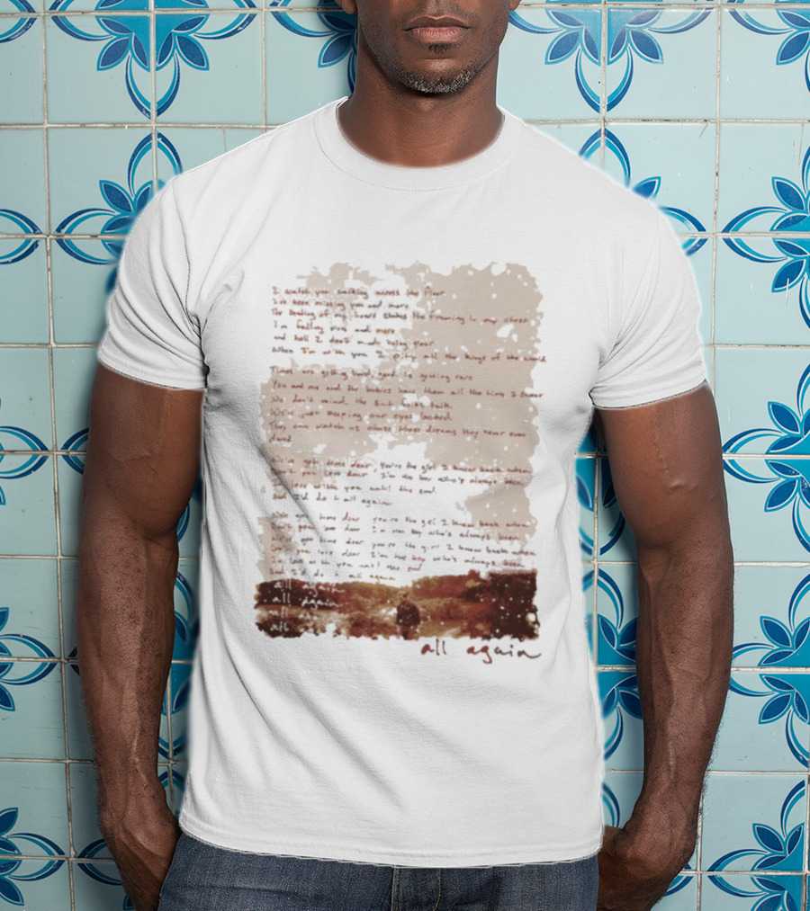 Charles Wesley Godwin Lyrics All Again Vintage Rustic Style T-Shirt