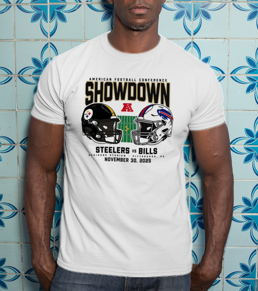 Steelers Vs Bills NFL Showdown November 30 2025 T-Shirt