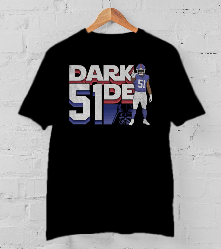 Abdul Carter New York Giants Dark 51der Star Wars NFL Football T-Shirt
