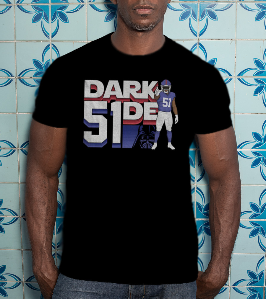 Abdul Carter New York Giants Dark 51der Star Wars NFL Football T-Shirt