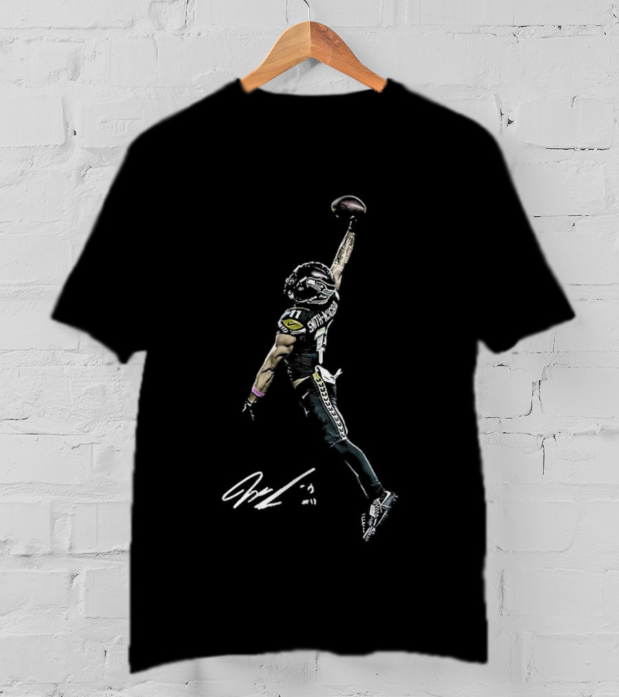 Jaxon Smith-Njigba Seattle Seahawks Wide Receiver Signature Ized Catch T-Shirt