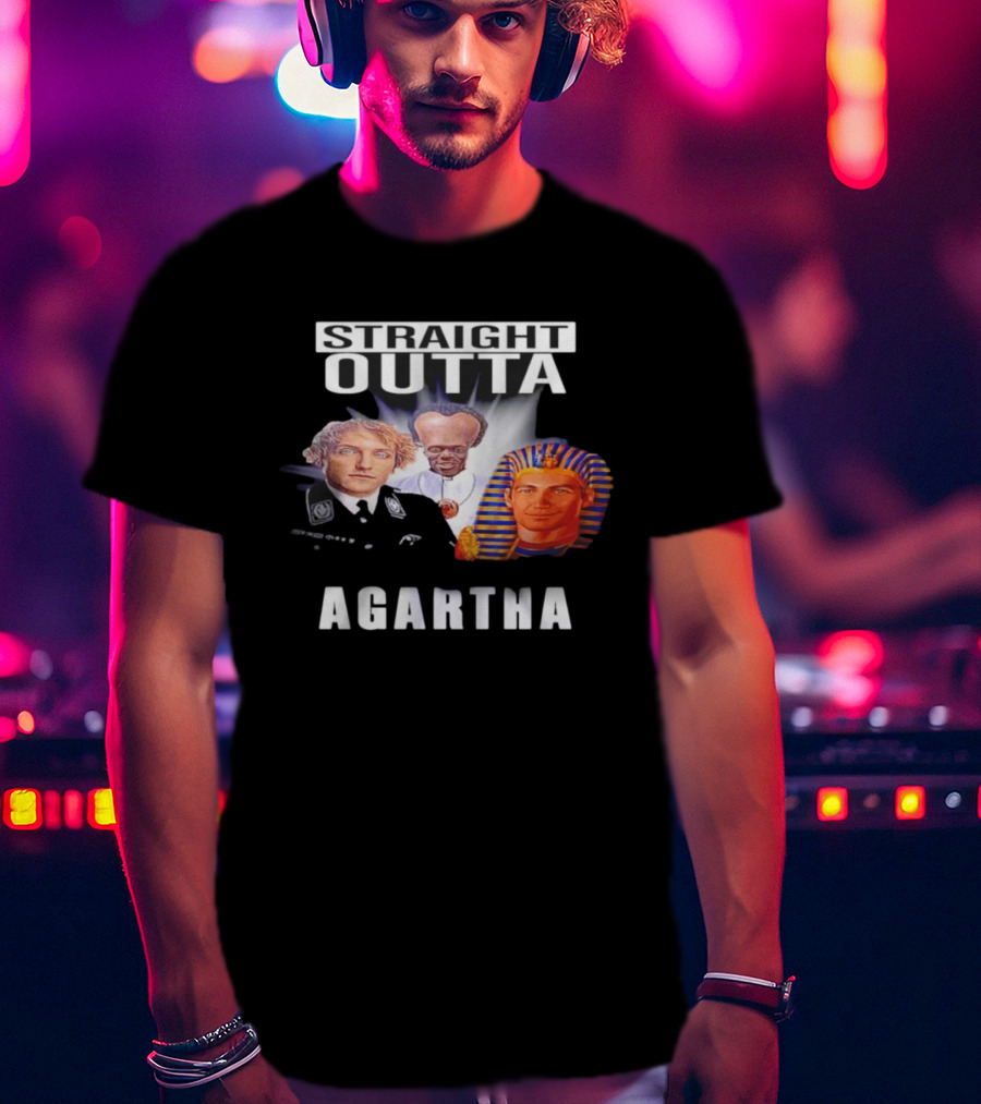 Straight Outta Agartha Logan Paul KSI White Egyptian Pharaoh T-Shirt