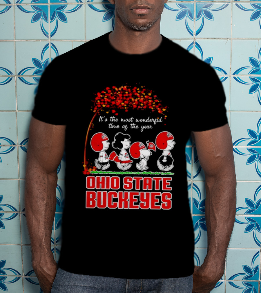 It's The Most Wonderful Time Peanuts Ohio State Buckeyes T-Shirt
