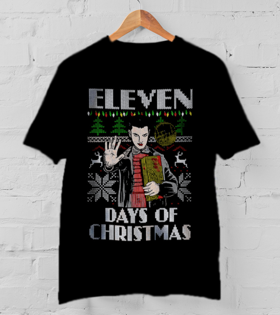 Eleven Christmas Stranger Things Holiday 2025 Sweater Style T-Shirt