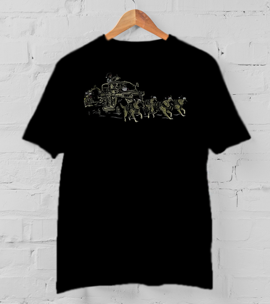UTV Adventure With K9 Santa Christmas Riding Off-Road T-Shirt