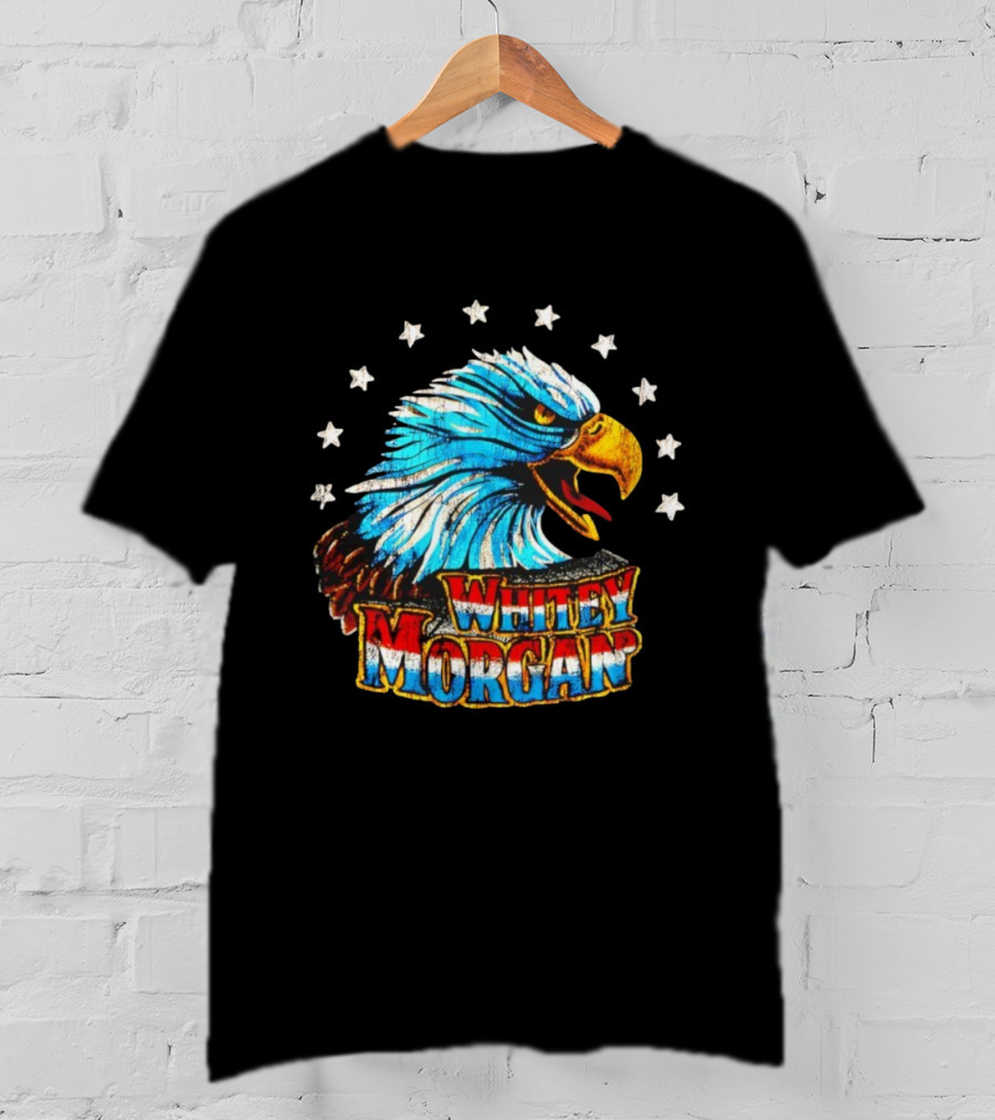 Whitey Morgan Screamin’ Eagle Stars Patriotic Style T-Shirt
