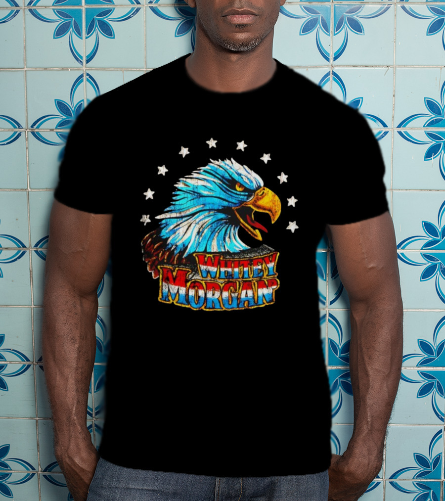 Whitey Morgan Screamin’ Eagle Stars Patriotic Style T-Shirt