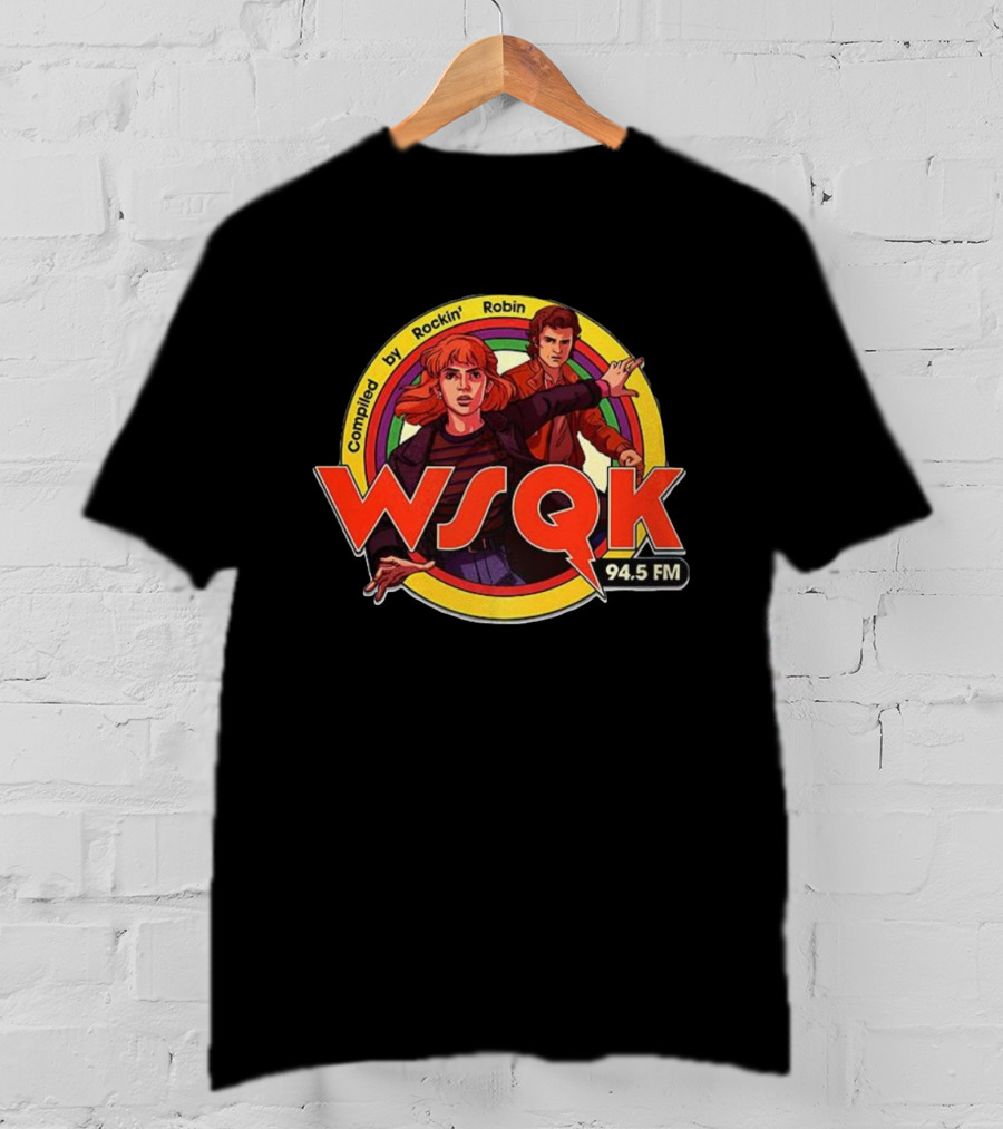 WSQK 94.5 FM Compiled By Rockin’ Robin Retro Style T-Shirt
