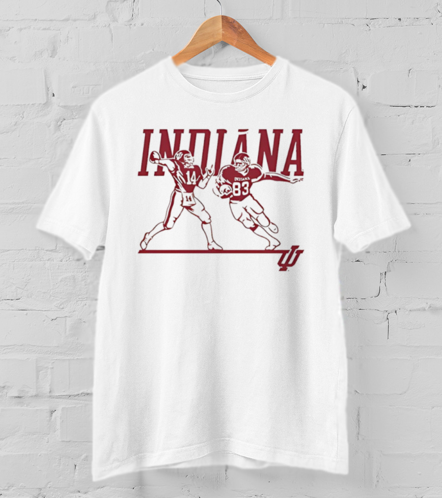 Indiana Football 1983 Players Number 14 And 83 T-Shirt