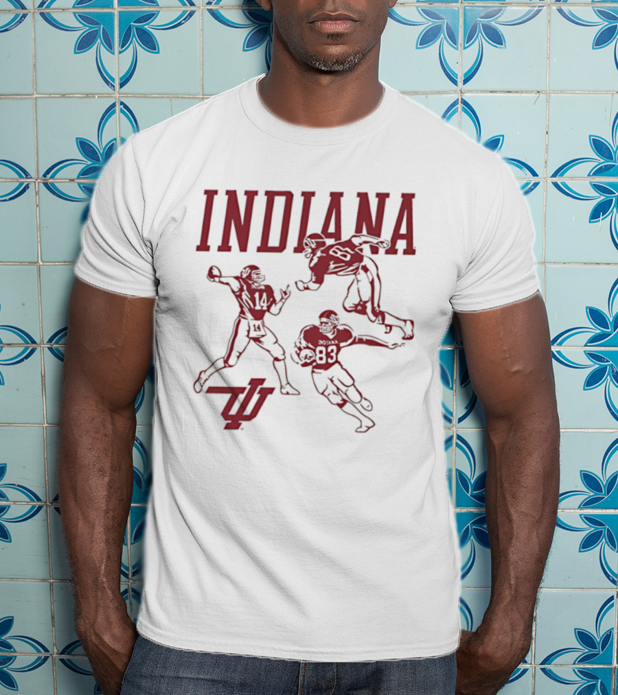 Indiana Football 1983 Players IU 14 85 83 T-Shirt
