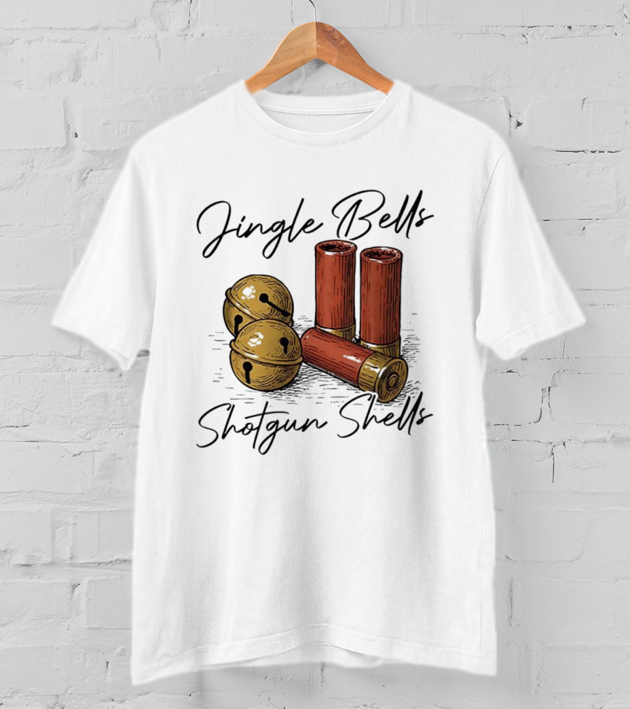 Jingle Bells Shotgun Shells Christmas T-Shirt