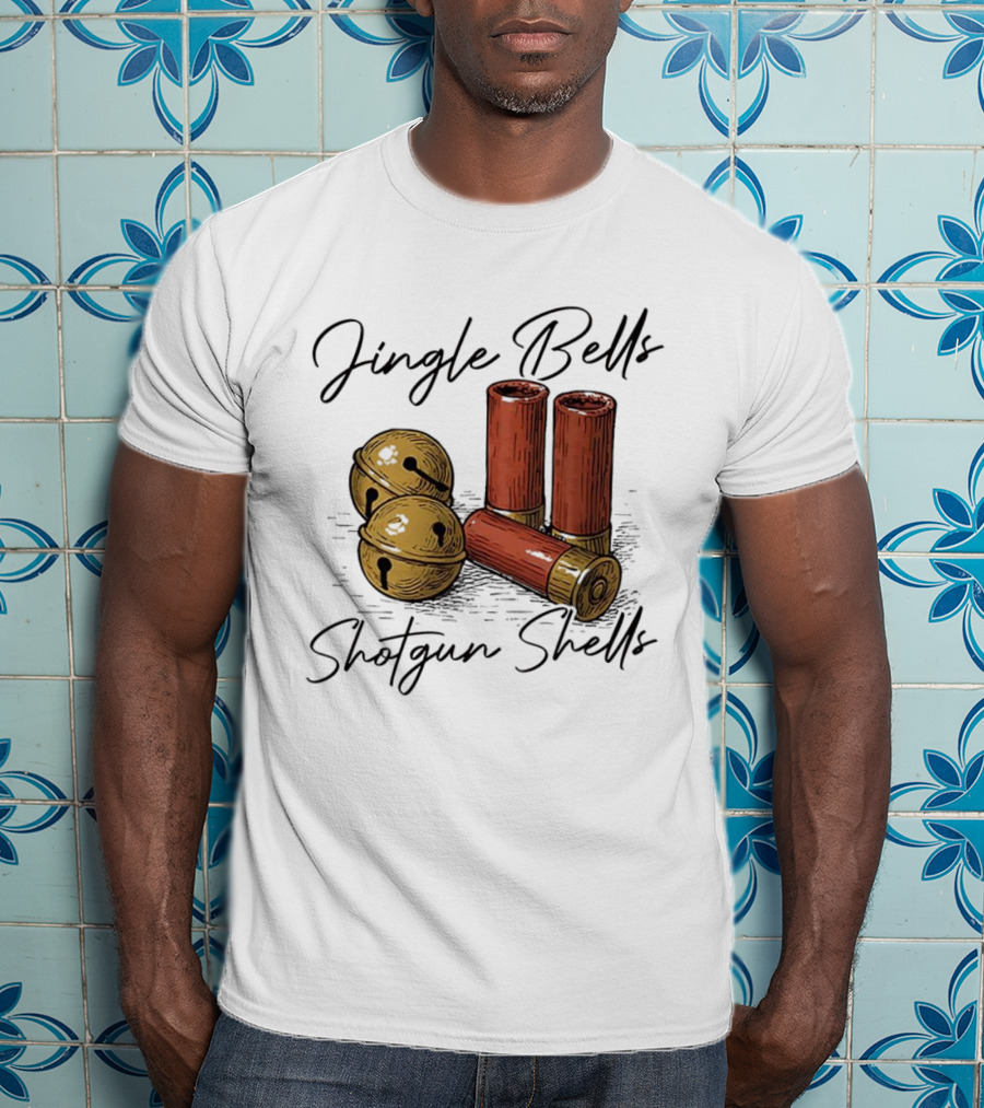 Jingle Bells Shotgun Shells Christmas T-Shirt