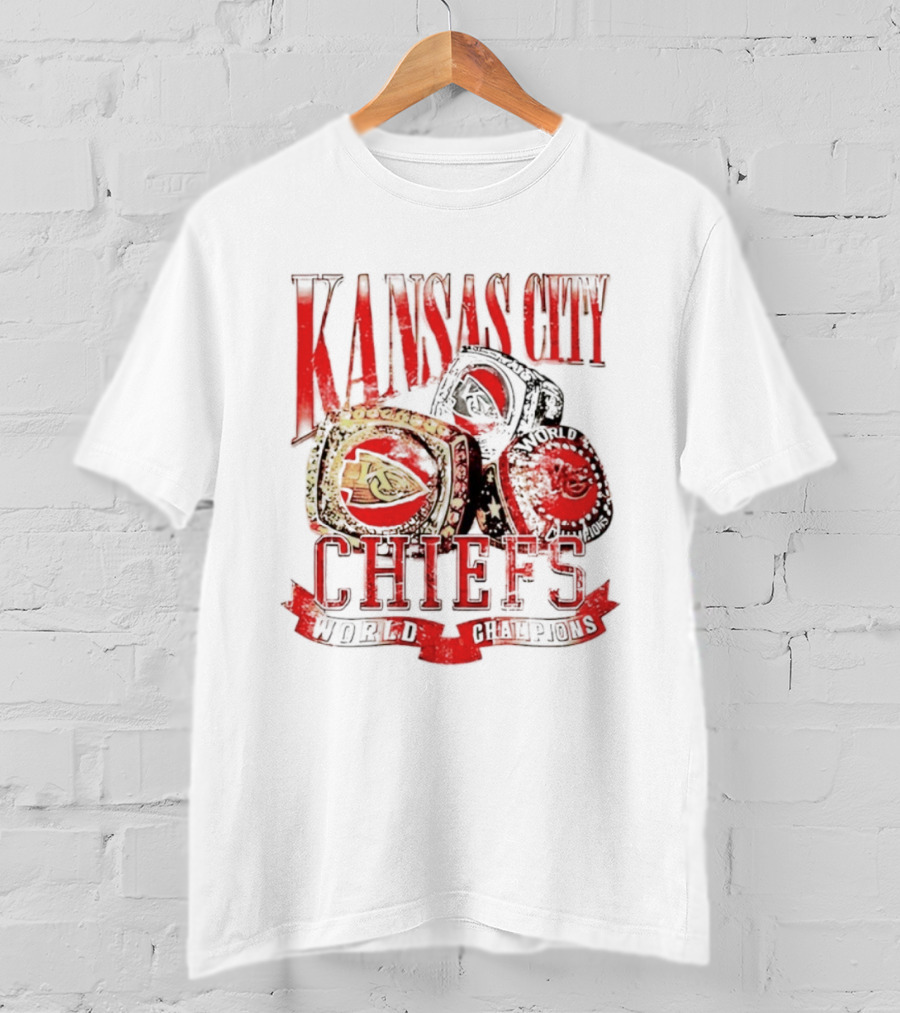 Kansas City Chiefs World Champions Rings Celebration T-Shirt