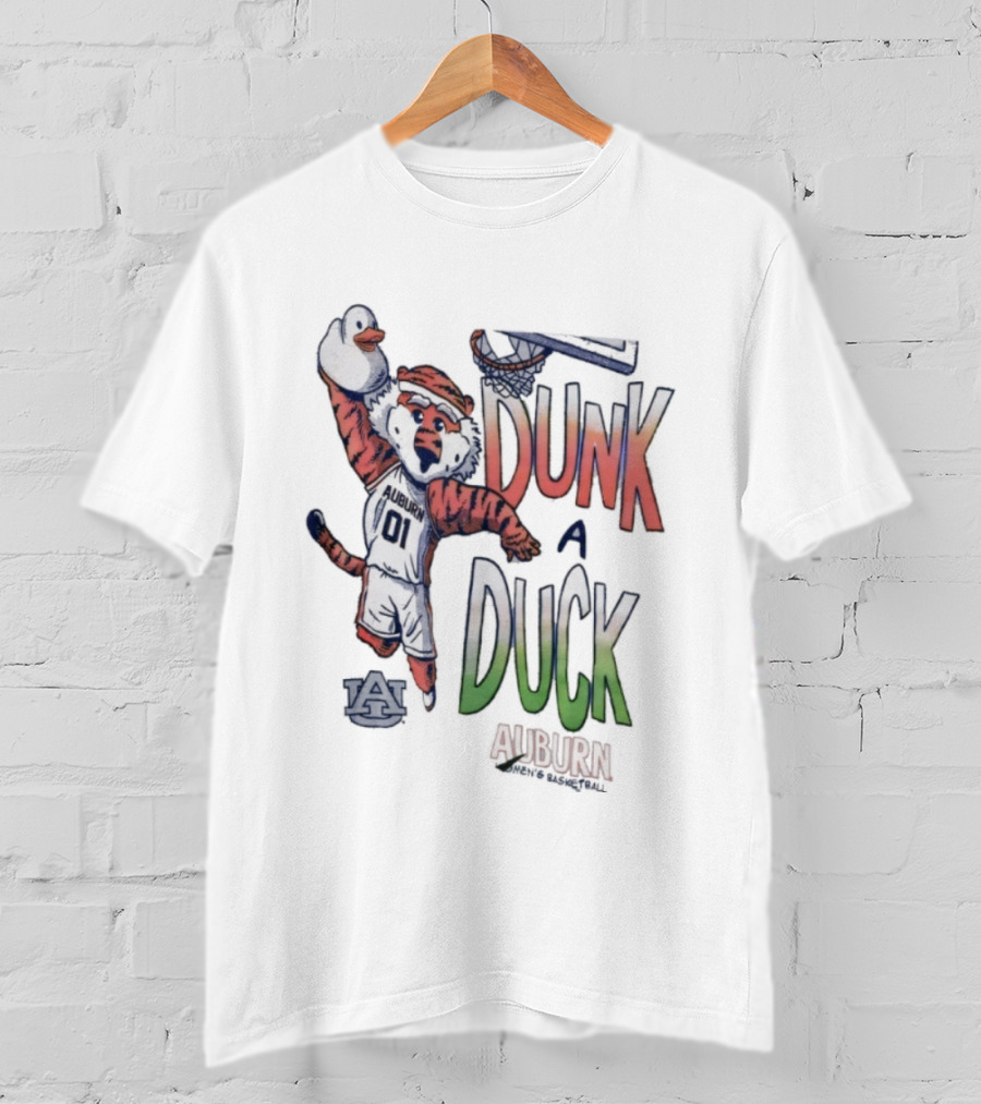 Auburn Tigers Dunk A Duck Mascot Auburn T-Shirt