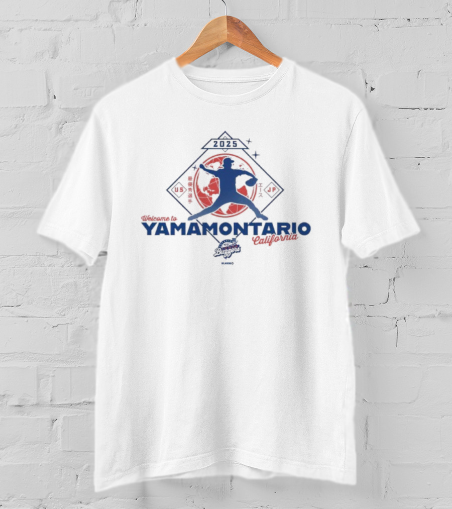 Welcome To Yamamontario California 2025 US JP Baseball Silhouette T-Shirt