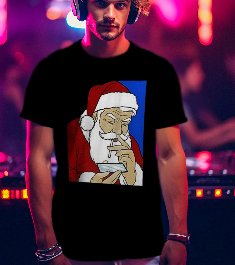 Coke Santa Naughty List Christmas Meme T-Shirt