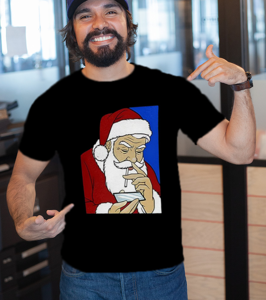 Coke Santa Naughty List Christmas Meme T-Shirt