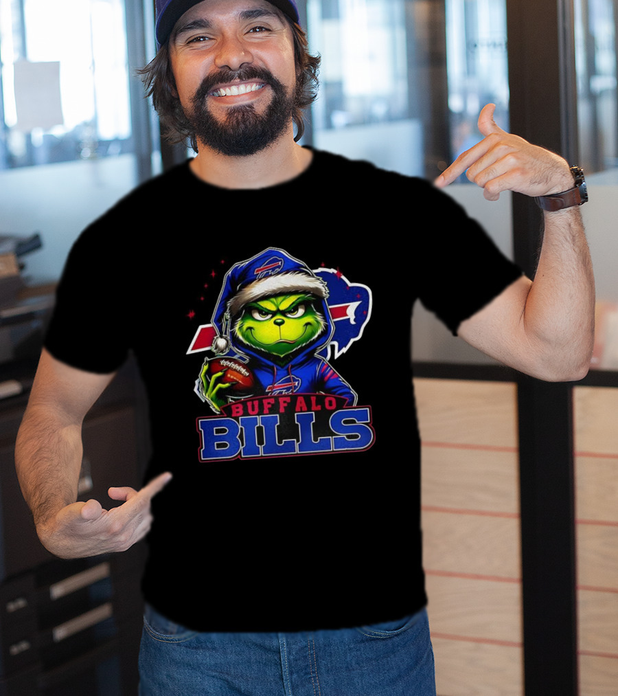 Grinch Buffalo Bills NFL Christmas Fan Favorite Holiday Edition T-Shirt