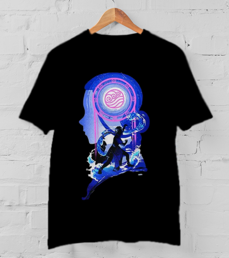 Katara Waterbending Avatar The Last Airbender Elements Silhouette T-Shirt