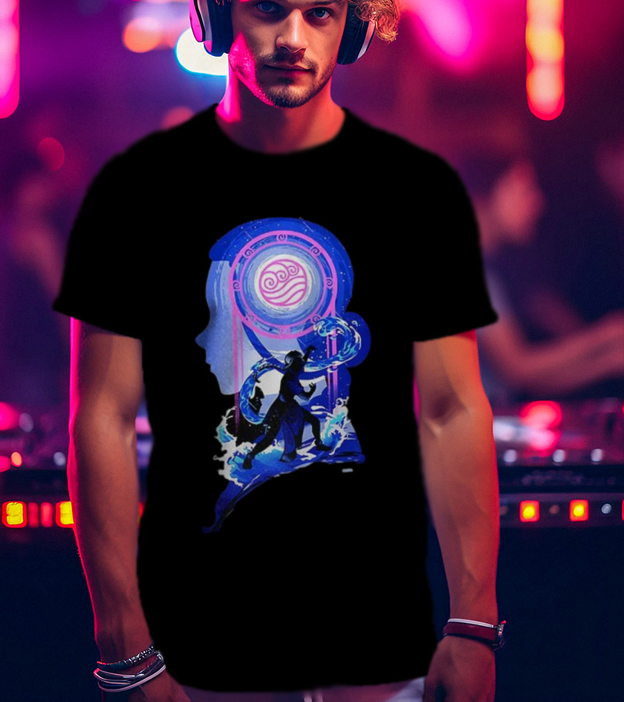 Katara Waterbending Avatar The Last Airbender Elements Silhouette T-Shirt