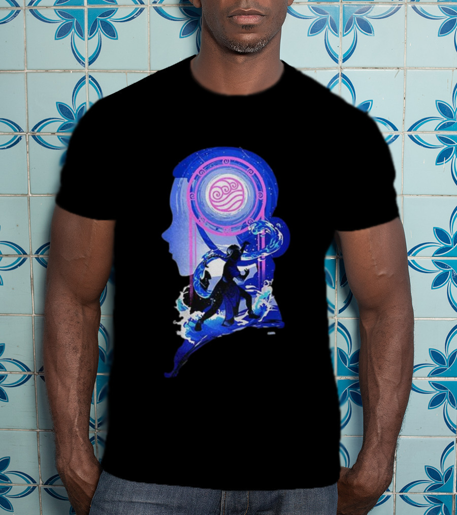 Katara Waterbending Avatar The Last Airbender Elements Silhouette T-Shirt