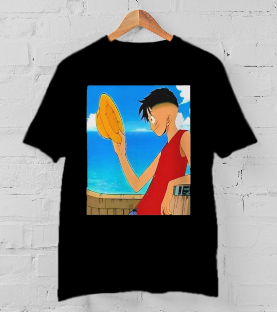 Monkey D Luffy Unique Haircut Straw Hat Pirate Style T-Shirt