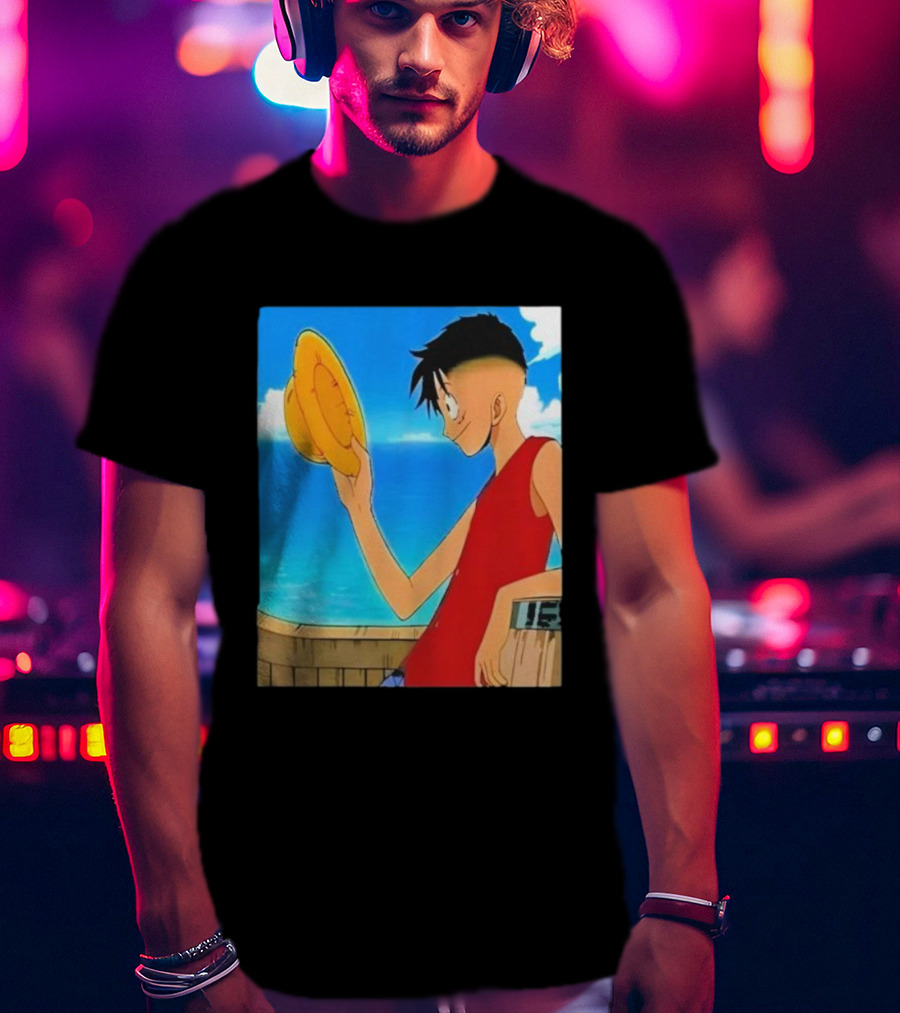 Monkey D Luffy Unique Haircut Straw Hat Pirate Style T-Shirt