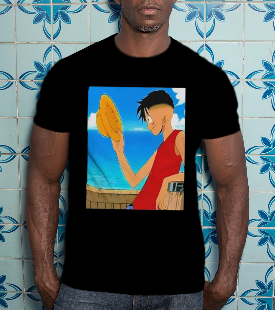 Monkey D Luffy Unique Haircut Straw Hat Pirate Style T-Shirt