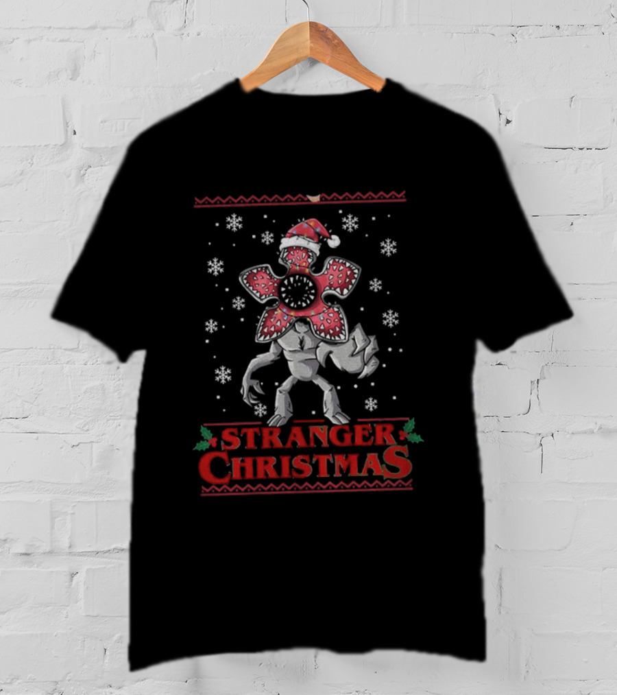 Stranger Christmas Monster From Upside Down Ugly Christmas Family T-Shirt
