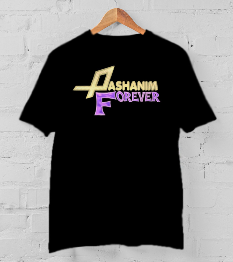Pashanim Forever Iconic Yellow And Purple Text T-Shirt