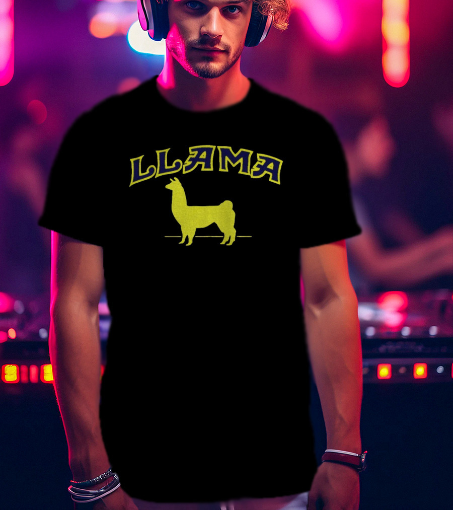Phish Llama Enjoy Myself Trey Anastasio Royal Blue Concert Llama Silhouette T-Shirt