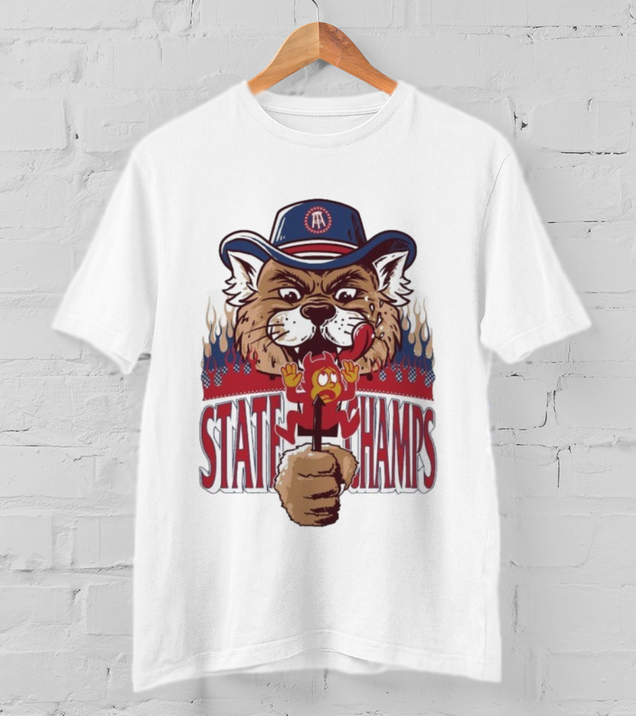 Arizona Wildcats State Champs Wildcat And Sun Devil Mascot Duel T-Shirt