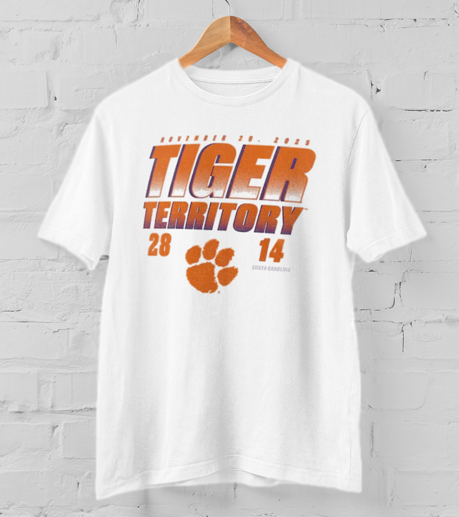 Clemson Tiger Territory South Carolina 28-14 December 29 Rivalry Showdown T-Shirt