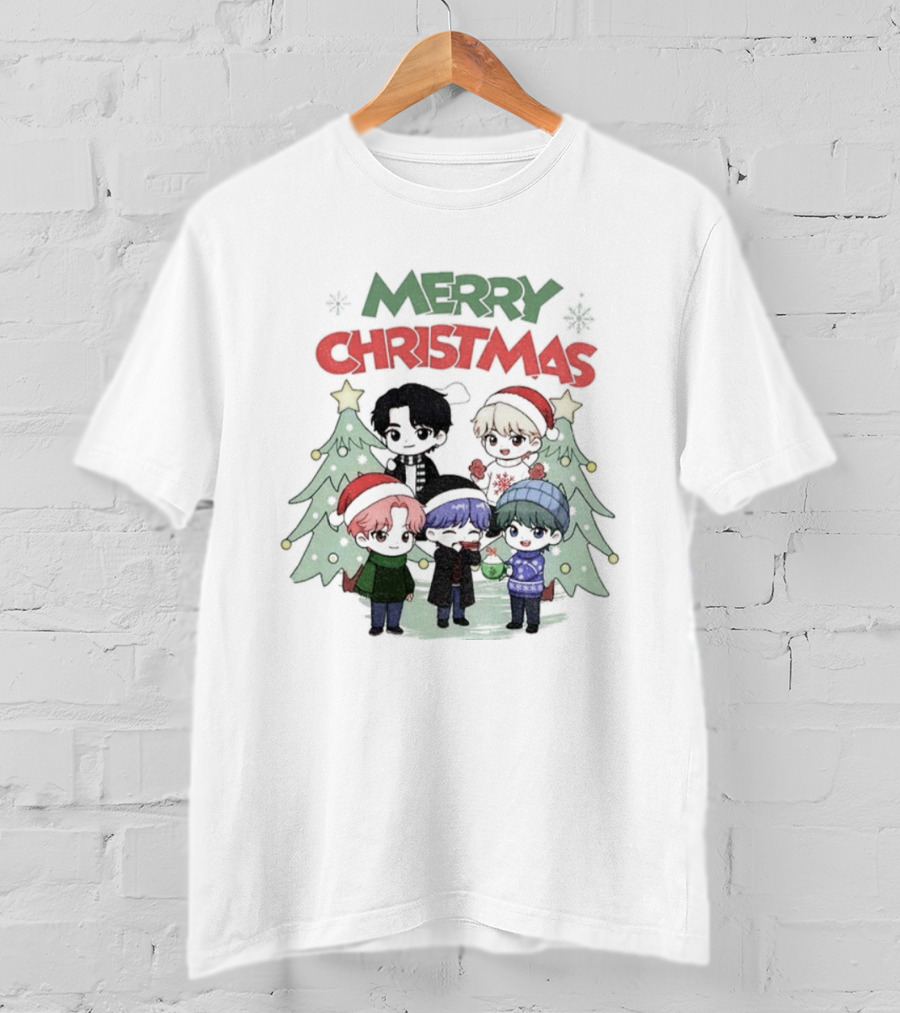Merry Christmas Cute Kpop Boys Holiday Saja Boys T-Shirt
