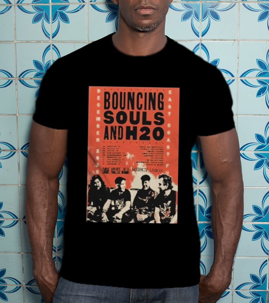 Bouncing Souls H2O December 2025 East Coast Tour Dave Hause Mercy Union Concert Dates T-Shirt